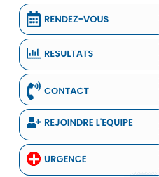 Le menu d’accès rapide : rendez-vous, résultats, contact - IGP Radiologie